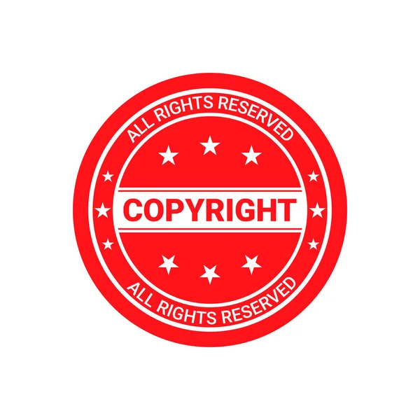 Copyright Postzegels Vector Illustratie Collectie — Stockvector