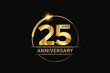 Yıl dönümü Kutlaması yaratıcı sayı vektörü tasarımı.