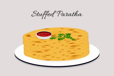 Beyaz üzerine pankek vektör illüstrasyonu.