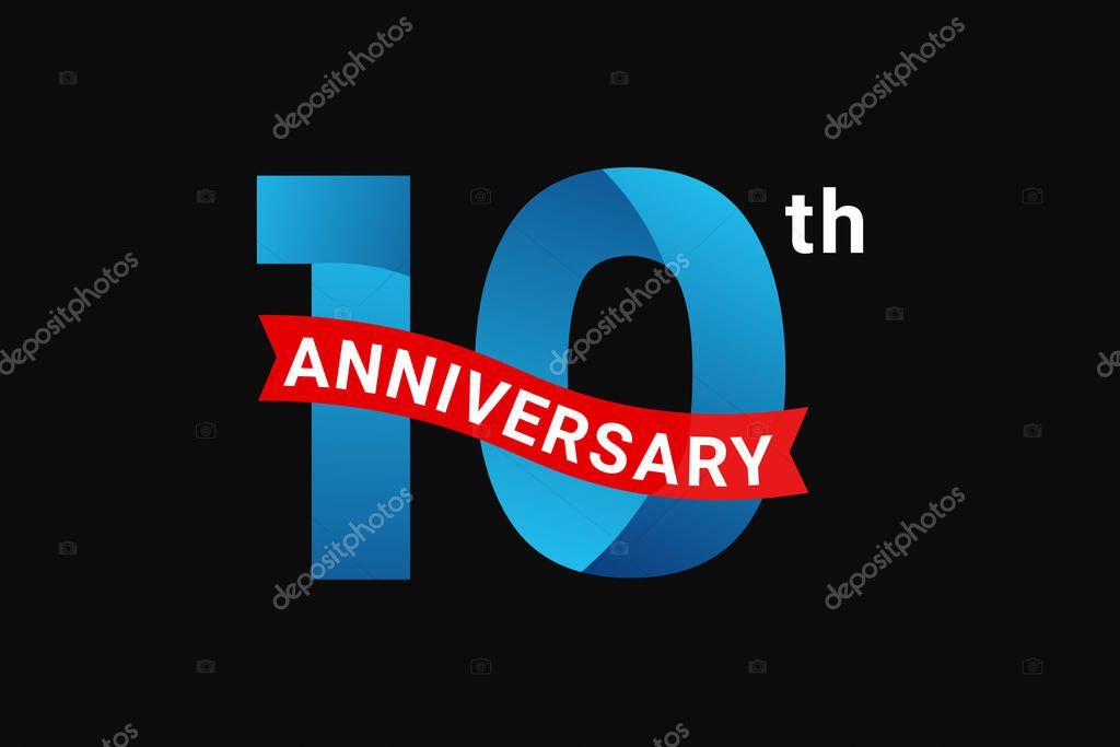 Anniversary 22th years golden edition Vector Element.