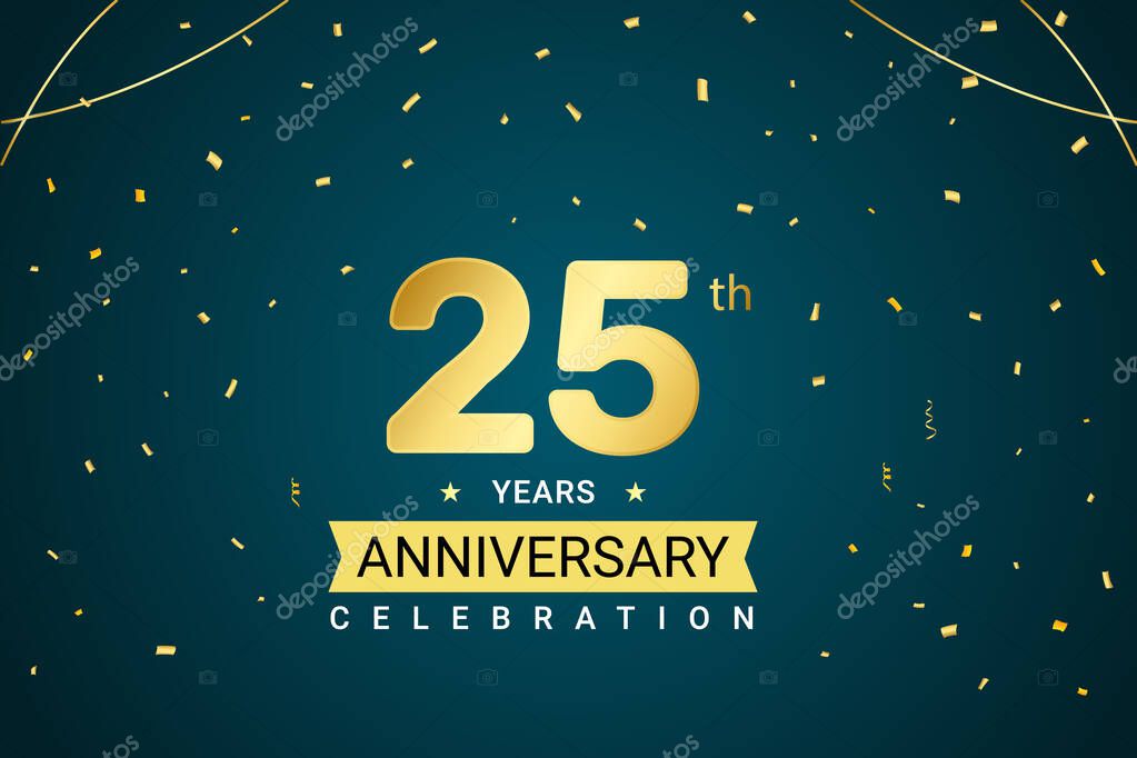 25 year anniversary celebration banner design