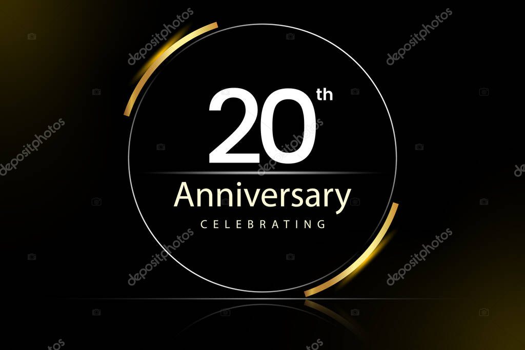 20th Anniversary Celebrating vector design.