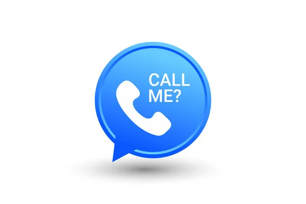 Appelez Moi Avec Icône Téléphone Élément Vectoriel — Image vectorielle