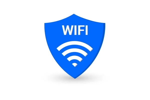 Internet Inalámbrico Blanco Señal Wifi Vector Elemento — Vector de stock