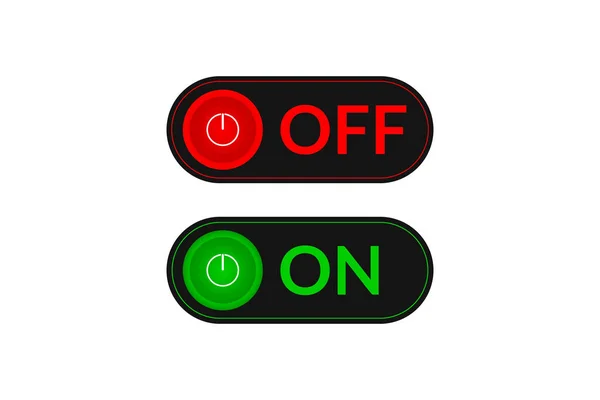 Interruptor Encendido Apagado Diseño Botón — Archivo Imágenes Vectoriales