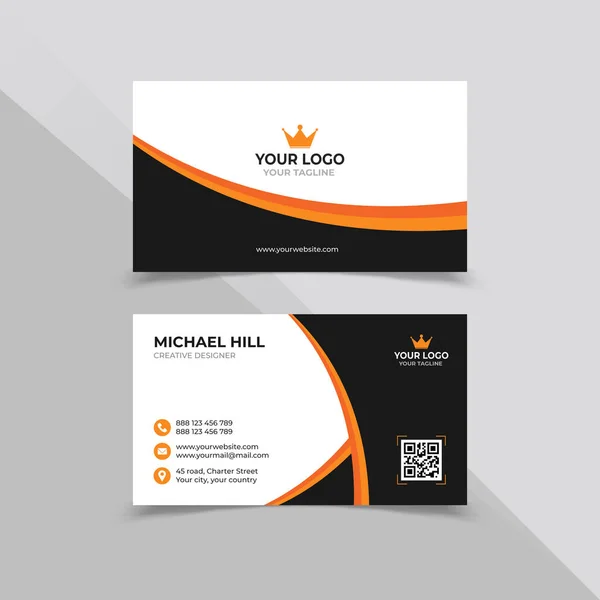 stock vector Professional Business card design template