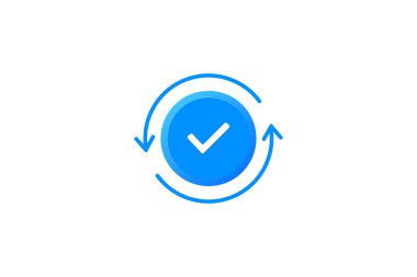 İşaretleme simgesi logo tasarım şablonunu kontrol et