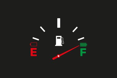 Yakıt ikonu. vektör illüstrasyonu
