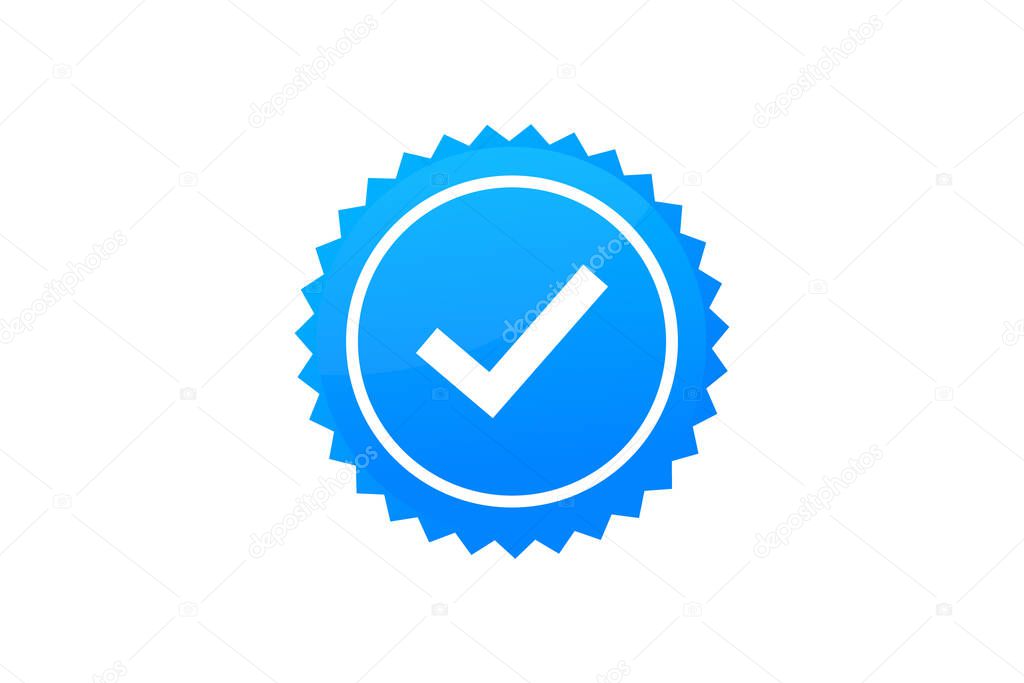 Check mark icon vector illustration