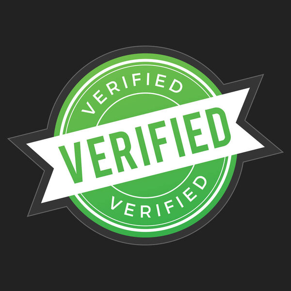 vector Verified square grunge Checkmark icon