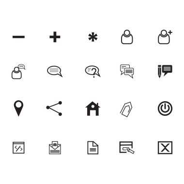 satır simgesi tasarım illüstrasyonu