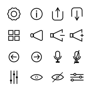 Satır Seti VECTOR İkona DESİGN