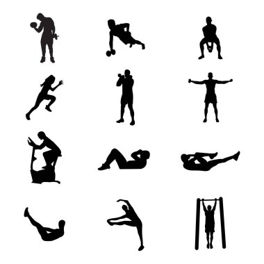 Rahatlama egzersizi profesyonel meslek illüstrasyonu