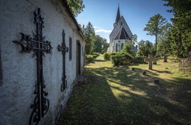 Kullamaa St. John Kilisesi. Estonya