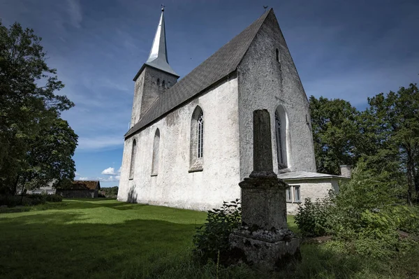 stock image Mrjamaa Church and graveyard. Estonia