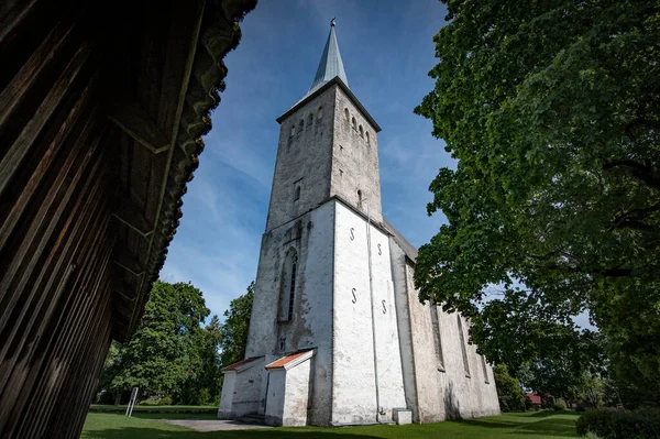Igreja Mrjamaa Cemitério Estónia — Fotografia de Stock