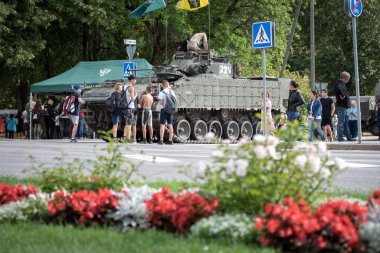 Askeri polis kurtarma ekipmanlarının tüketilmesi. Kilingi-Nmme, Estonya 21.08.2021