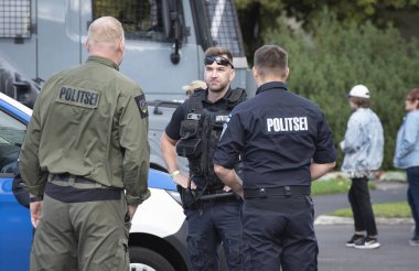Askeri polis kurtarma ekipmanlarının tüketilmesi. Kilingi-Nmme, Estonya 21.08.2021