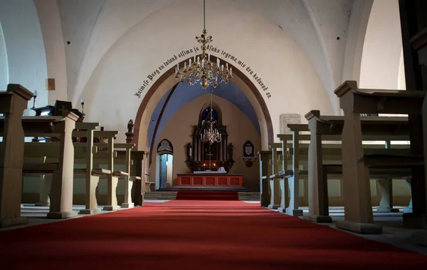 库瓦苏教堂是爱沙尼亚北部最古老的石制教堂之一 专门供奉圣劳伦斯原生殉道者 — 图库照片