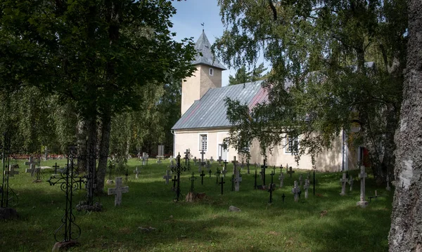 Capilla Cementerio Rooslepa Estonia — Foto de Stock