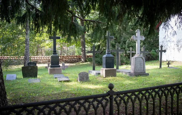 Capilla Cementerio Rooslepa Estonia —  Fotos de Stock