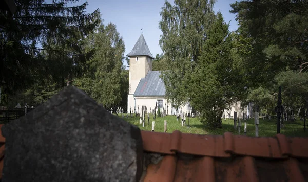 Capilla Cementerio Rooslepa Estonia — Foto de Stock