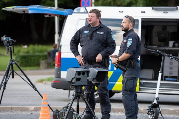 Askeri polis kurtarma ekipmanlarının tüketilmesi. Kilingi-Nmme, Estonya 21.08.2021