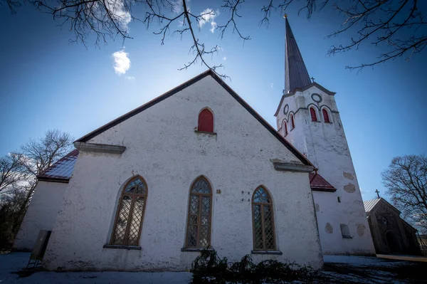 Ortaçağ Güçlendirilmiş Kilise Muhtemelen 1230 Larda Tallinn Şehrinin Kurulmasından Kısa — Stok fotoğraf