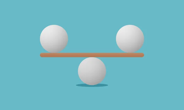 Balance Abstract Geometric Equilibrium Modern Concept Work Life Balance Vector — Stockový vektor