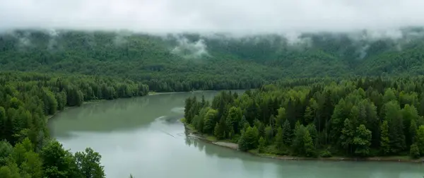 Güzel göl manzarası.