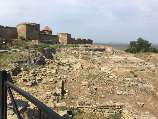 Antik kalenin güzel manzarası