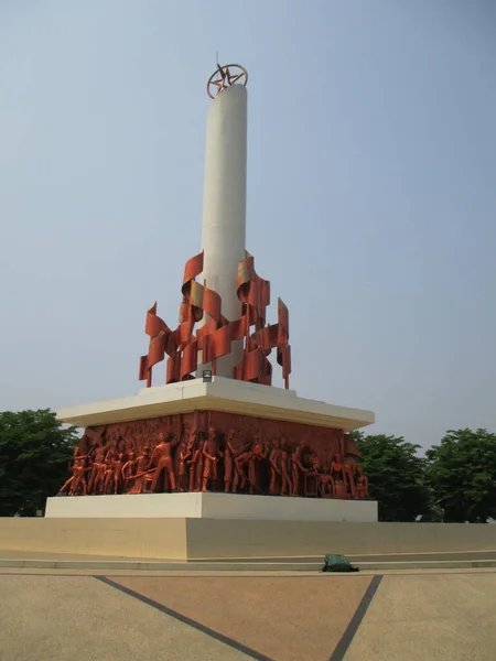 Pomnik Walki Wspólnoty Balanganskiej Balangan Indonezja Maja 2016 — Zdjęcie stockowe