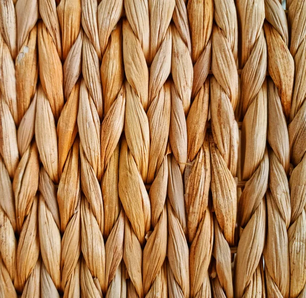 Тканая Соломенная Поверхность Бамбука Экологически Чистая Натуральных Тонах Используется Ковров — стоковое фото