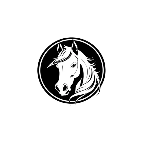 Disegno Illustrazione Vettoriale Cavallo Gara — Vettoriale Stock