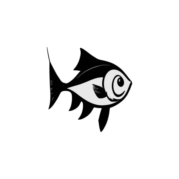 Balık Simgesi Vektör Illüstrasyonu — Stok Vektör