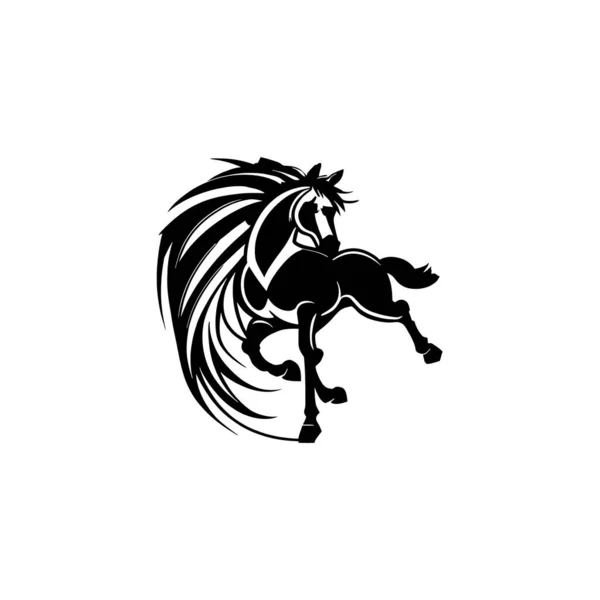 Cavalo Logotipo Modelo Vector Ilustração — Vetor de Stock