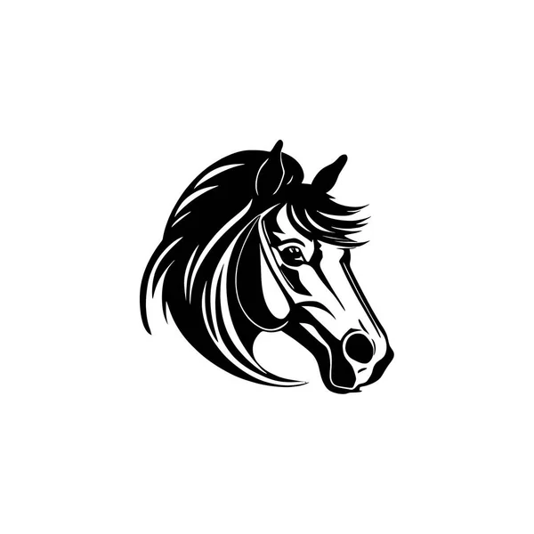 Ikona Głowy Konia Ilustracja Wektora — Wektor stockowy