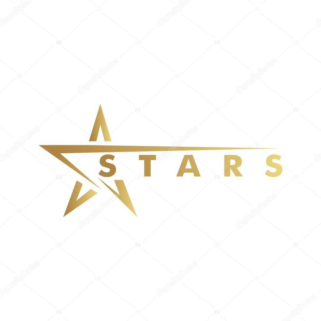 Lightning Stars isolated on white Background