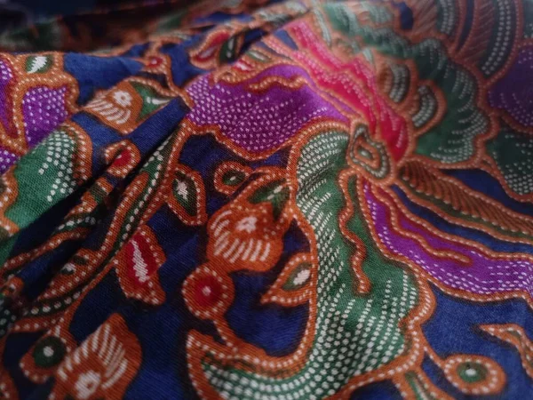 Pola Ornamen Tekstil Batik Indonesia,Close look of popular fabrics in Indonesia called Batik, this is made of natural colors