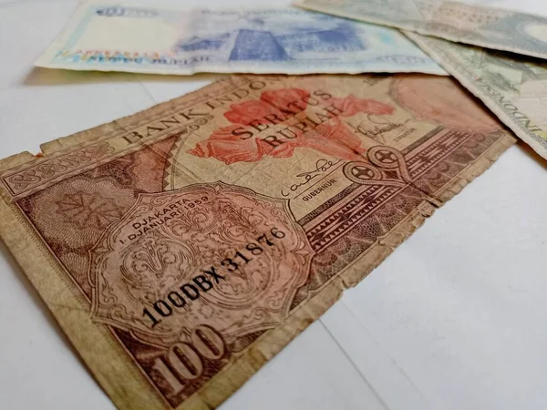 Ізольовані Гроші Індонезії Валюта Рупії — стокове фото