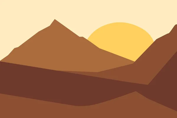 Желтый Пустынный Пейзаж Золотой Песок Падает Африканский Пейзаж Сцена Сахаре — стоковое фото
