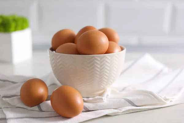 Świeże Jajka Kuchni Wysokiej Jakości Materiał — Zdjęcie stockowe