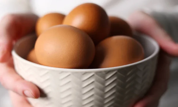 Fresh Farm Eggs Kitchen High Quality Footage — Stock Photo, Image