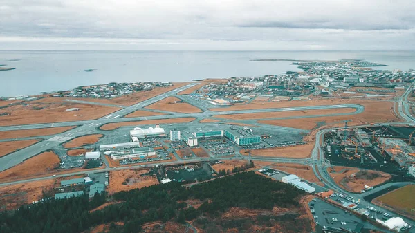 Reykjavik 'in canlı şehir manzarası, renkli mimarisi ve sokak sanatı.