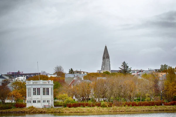 Reykjavik 'in canlı şehir manzarası, renkli mimarisi ve sokak sanatı.
