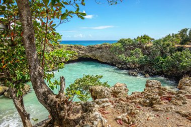 Boca de Yuma, Dominik Cumhuriyeti, güzel okyanus manzarası