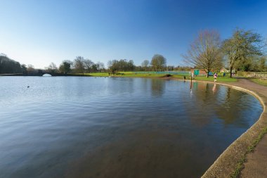 Verulamium park in St.Albans at sunny day, England clipart