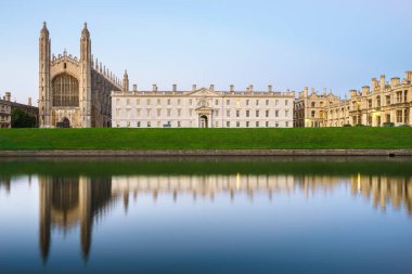 Cambridge Kings Şapeli 'nin öğleden sonra ışığı. İngiltere