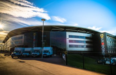 Bletchley,Milton Keynes,England, June 2018: Stadium MK Dons.Stadium MK is a football ground in the Denbigh district of Bletchley in Milton Keynes, Buckinghamshire, England. Designed by Populous