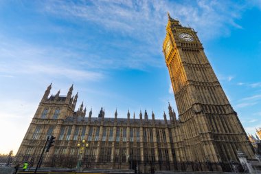 Big Ben yakın görüş. Londra 'nın simgesi